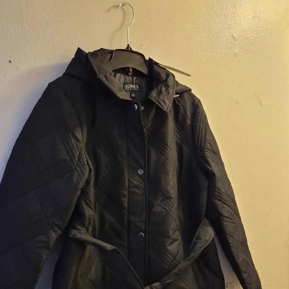 Jones New York Women's Dark Gray Puffer Jacket - Picture 1 of 9